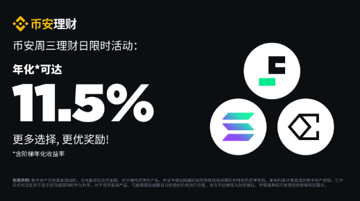 安币周三理财日：新限时活动不容错过